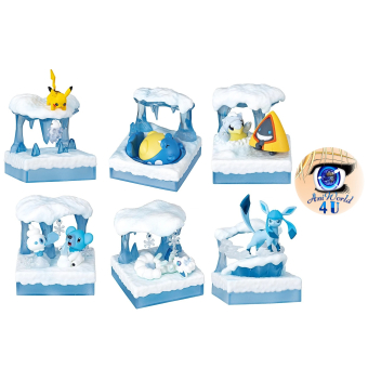 Authentic Pokemon figures re-ment Pokemon world 3 frozen snow field 